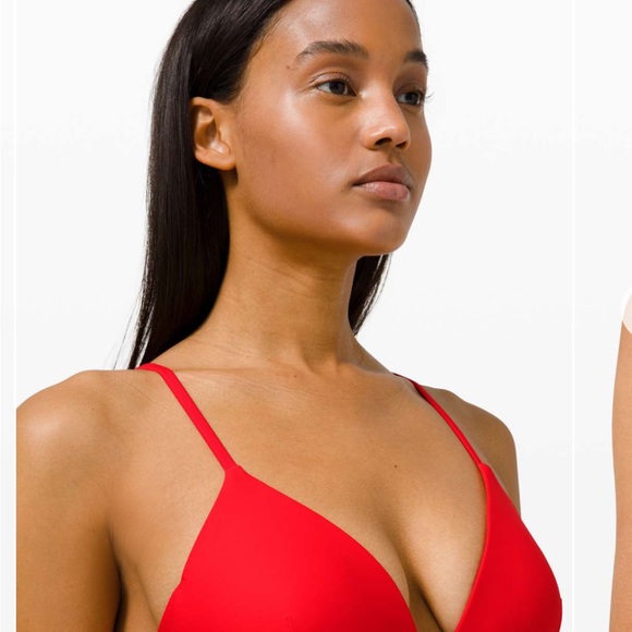 Lululemon Waterside Swim Top *D Cup True Red sz.2 - Picture 4 of 8